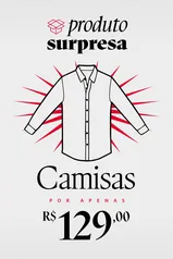 CAMISA DE BOTÃO SURPRESA CORES VARIADAS RESERVA