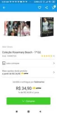 Coleção Livros Rosemary Beach - 6 livros - R$35 (R$28 com AME)