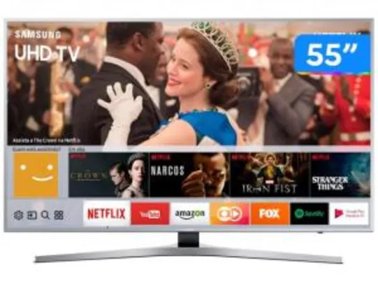 Smart TV 4K LED 55” Samsung 55MU6400 | R$3.419
