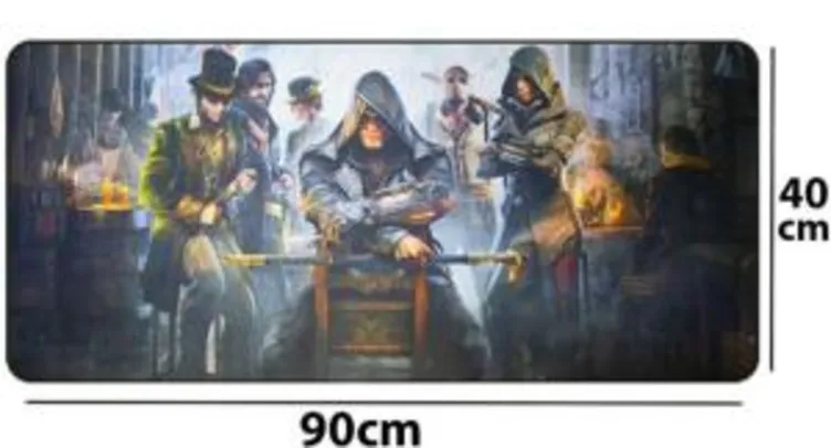 Mouse Pad Gigante 90x40 Ordem Assassina Exbom | R$46