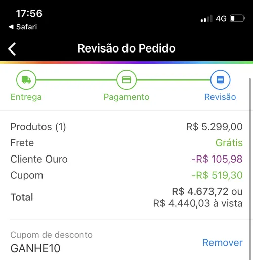 Imagem na descrição da promoção