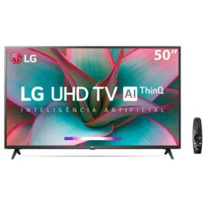 Smart TV LED 50" UHD 4K LG 50UN7310PSC Wi-Fi, Bluetooth, HDR, Inteligência Artificial ThinQ AI