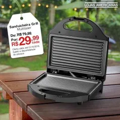 [Americanas - Loja Física] Sanduicheira Grill Multilaser por R$ 29,99