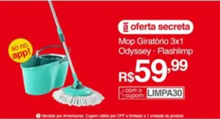 Mop Giratório 3x1 Odyssey - Flashlimp | R$60