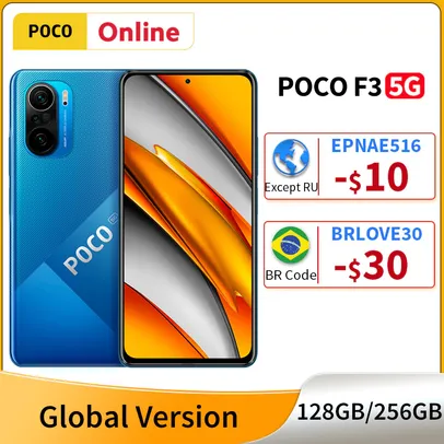 Smartphone POCO F3 Global 128GB 6GB | R$1.627