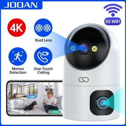 Câmera IP com Lente Dupla, Rastreamento Automático, CCTV, Night Color, Casa, Monitor de Bebê, Vigilância por Vídeo, 4MP, Zoom 10X