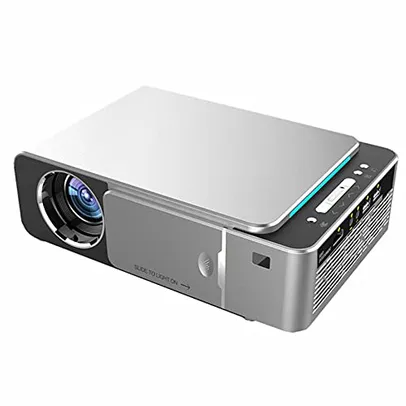 Projetor LED T6 Full Hd 4K 3500 Lumens Usb 1080P Lcd Display Android versão prata EUA