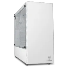 Gabinete Gamer T-Dagger Cube, Mid Tower, Vidro Temperado, White, T-TGC305W, Sem Fonte, Sem Fan