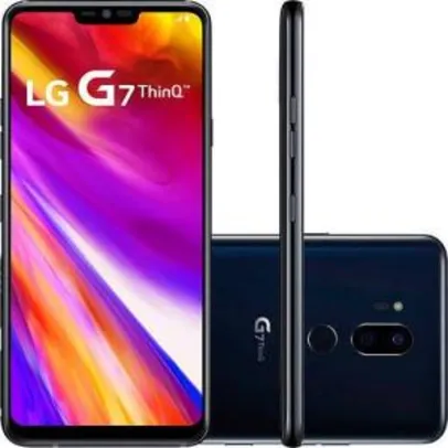 Smartphone LG G7 ThinQ LMG710EMW 64GB Preto 4G Tela 6 - R$1899