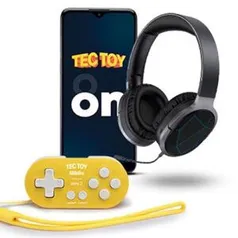 TecToy ON + Fone Bluettoth c/ Leds + Mini controle 8bitDo | R$1999