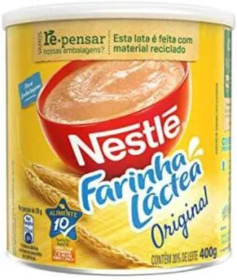 [PRIME + Rec] Farinha Láctea, Nestlé, Tradicional, 400g | R$10