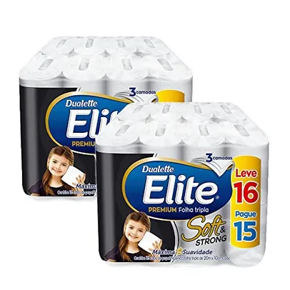 Kit Papel Higienico Folha Tripla Elite 32 Rolos Promoção