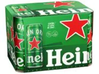 [Levando 2 Pack R$57,16] Cerveja Heineken Lata 350ml 12 Unidades