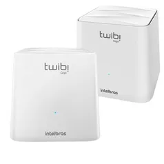 Kit 2 - Roteador Wi-Fi Intelbras Rede Mesh AC1200 Mbps Dual Band 2.4Ghz e 5.0Ghz Bivolt - TWIBI GIGA | R$584