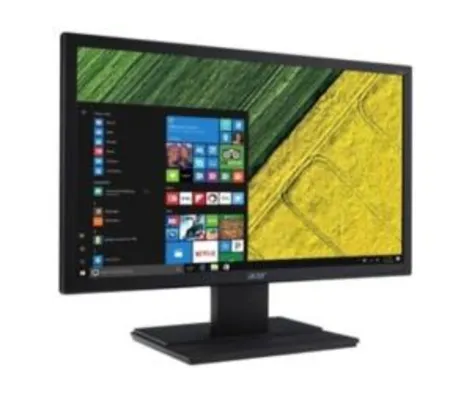 Monitor Acer LED 23.6´ Full HD, 5ms, VGA/DVI, eColor, ENERGY STAR, Preto - V246HQL - R$600