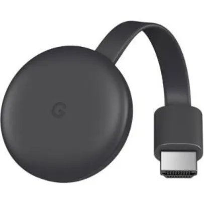 [Primeira Compra] Google Chromecast 3 HDMI Full HD Preto | R$175