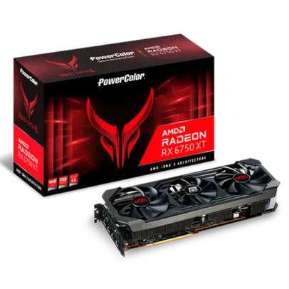 Placa de Vídeo PowerColor Red Devil Radeon RX 6750 XT, 12GB, GDDR6, FSR, Ray Tracing, AXRX 6750XT 12