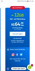 12Gb + ligação ilimitada + redes sociais sem descontar dos dados