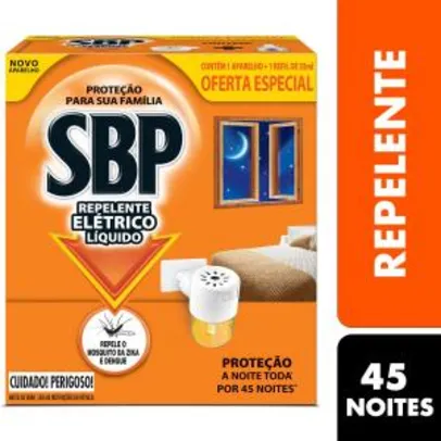 [Receba de Volta R$ 25] Repelente Elétrico Líquido + Multi Inseticida Aerossol SBP R$ 26