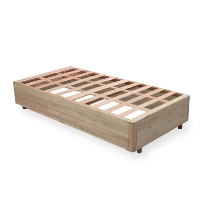 Somiê Cama Box Solteiro - Lucas Home - Rústica 88x188x37cm