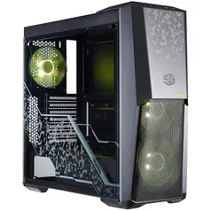 Gabinete Cooler Master Masterbox MB500 TUF Gaming, RGB, 3 Coolers, Lateral em Vidro - MCB-B500D-KGNN-TUF