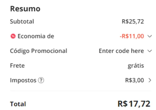 Imagem na descrição da promoção