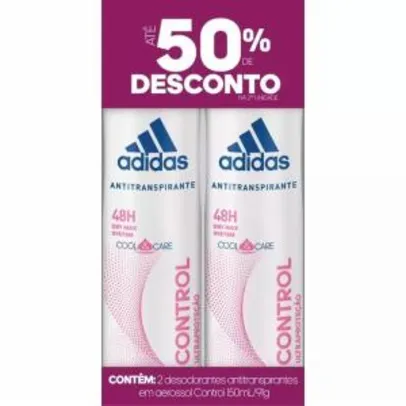 2 Desodorantes Adidas feminino 50% OFF