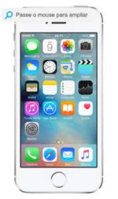 Saindo por R$ 1593: [SUBMARINO] iPhone 5S 32GB Prata Tela 4" IOS 8 4G Câmera 8MP- Apple  | Pelando