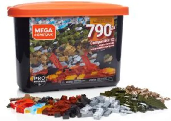 [Frete Grátis] Caixa Pro Blocos de Montar, 790 peças, Mega Construx, Mattel | R$ 110