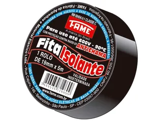 (Cliente Ouro + Leve 3 pague 2) Fita Isolante Fame 19mm x 5m x 0,13mm | R$ 1,93