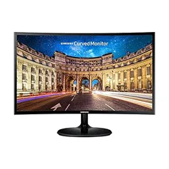 Monitor Samsung LED 23.5" Widescreen Curvo, Full HD, HDMI/VGA, FreeSync - LC24F390FHLMZD