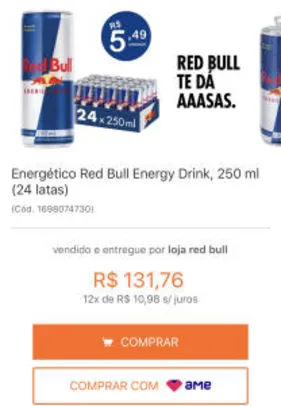 Energético Red Bull Energy Drink, 250 ml (24 latas)