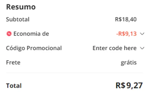 Imagem na descrição da promoção