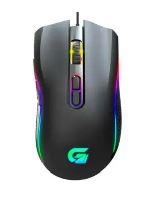 Mouse Gamer Fortrek Black Hawk RGB USB 7200 DPI Switch Huano 1,5m - Preto