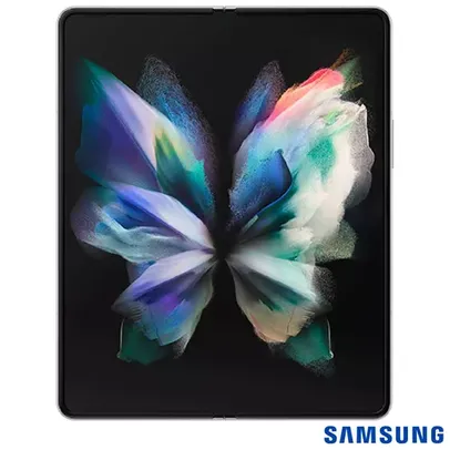 [Prime] Samsung Galaxy Z Fold3 Prata, Tela Dobrável 7,6? + 6,2'', 5G, 256GB e Câmera Tripla de 12MP+12MP+12 MP - SM-F926