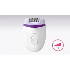 Removedor Beauty Philips Satinelle Essential Philips - BRE225/00 - Branco e Roxo