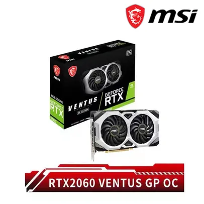 Msi geforce rtx 2060 ventus gp oc 2060 gddr6 6g 192 bit 