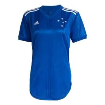 Camisa Cruzeiro I 20/21 s/nº Torcedor Adidas Feminina - Azul | R$104