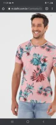 Camiseta Colcci Floral Rosa | R$ 115