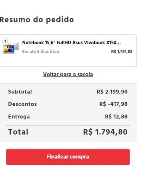 Imagem na descrição da promoção