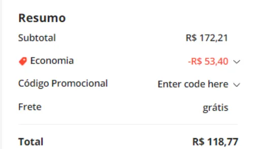 Imagem na descrição da promoção