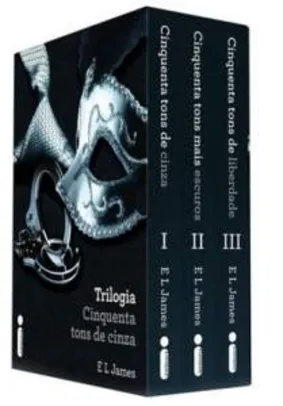 [SUBMARINO] Box Livro - Trilogia Cinquenta Tons de Cinza - R$ 29,90