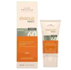 Emulsão Facial Multifuncional Ensolei Multi Fps 60 Toque Seco Efeito Mate Sem Cor 50ml