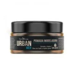 Kit Urban Men Farmaervas (Shampoo + Óleo para Barba + Pomada Modeladora) - Grátis Necessaire | R$47