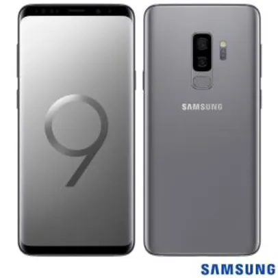 Samsung Galaxy S9+ Cinza, com Tela de 6,2”, 4G, 128 GB e Câmera Dupla 12MP+12MP 