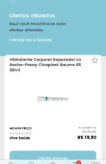 Cicaplast LaRochePosay R$ 19