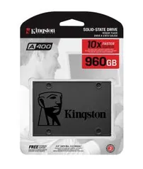 SSD Kingston A400 960GB - 500mb/s para Leitura e 450mb/s para Gravação