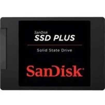 SSD SATA Sandisk, 480GB, 2.5" Leitura: 535MB/s e Gravação: 445MB/s Preto - SDSSDA-480G-G26