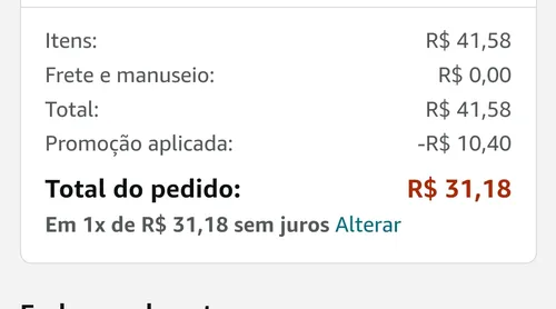 Imagem na descrição da promoção