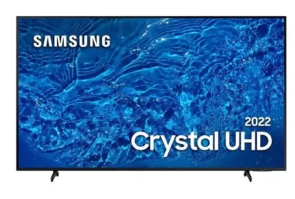 Smart TV 50" Crystal UHD 4K Samsung 50BU8000 Painel Dynamic Crystal Color Design Slim Tela sem Limites Alexa Built in Controle Remoto Único